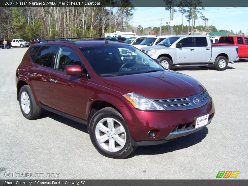 Merlot Pearl / Charcoal 2007 Nissan Murano S AWD