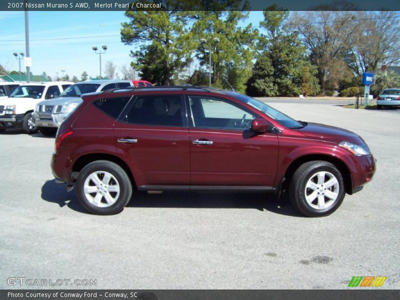 Merlot Pearl / Charcoal 2007 Nissan Murano S AWD