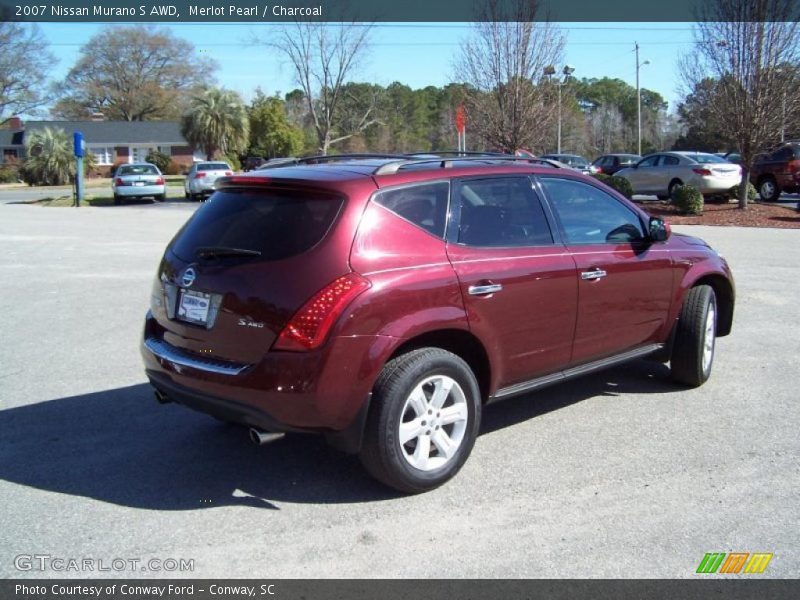 Merlot Pearl / Charcoal 2007 Nissan Murano S AWD