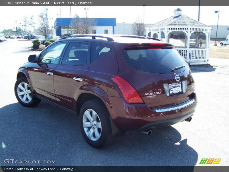Merlot Pearl / Charcoal 2007 Nissan Murano S AWD