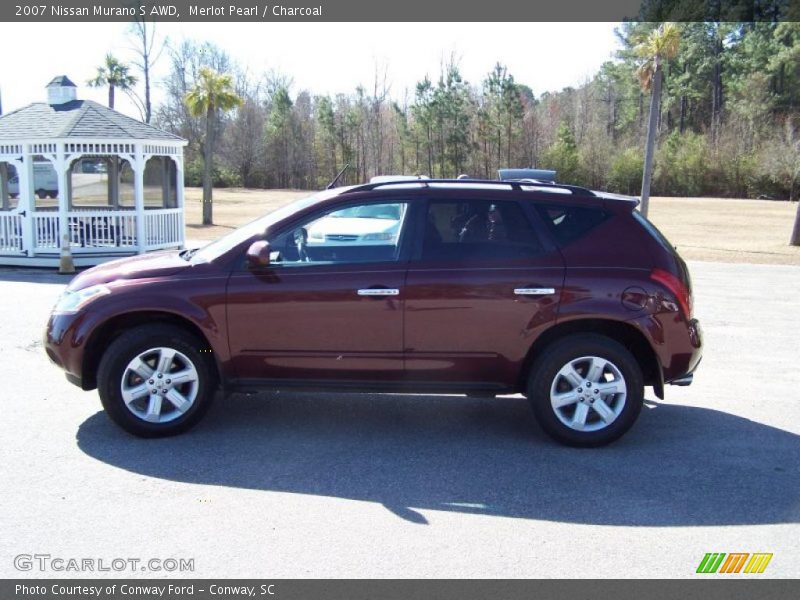 Merlot Pearl / Charcoal 2007 Nissan Murano S AWD