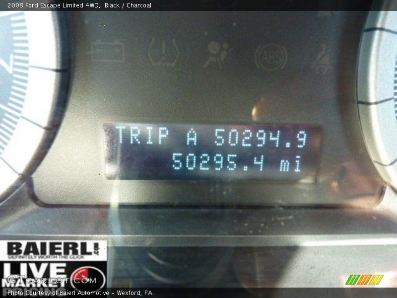 Black / Charcoal 2008 Ford Escape Limited 4WD