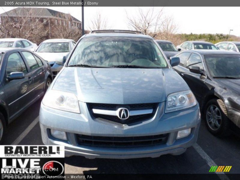 Steel Blue Metallic / Ebony 2005 Acura MDX Touring