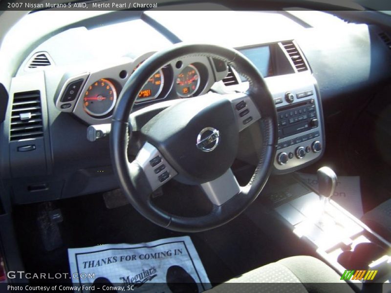Merlot Pearl / Charcoal 2007 Nissan Murano S AWD