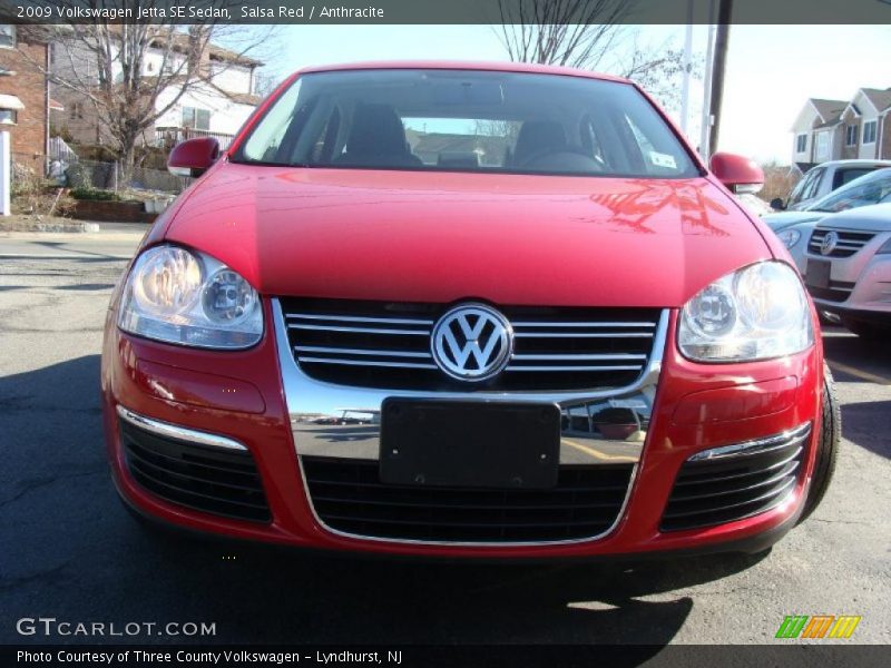 Salsa Red / Anthracite 2009 Volkswagen Jetta SE Sedan