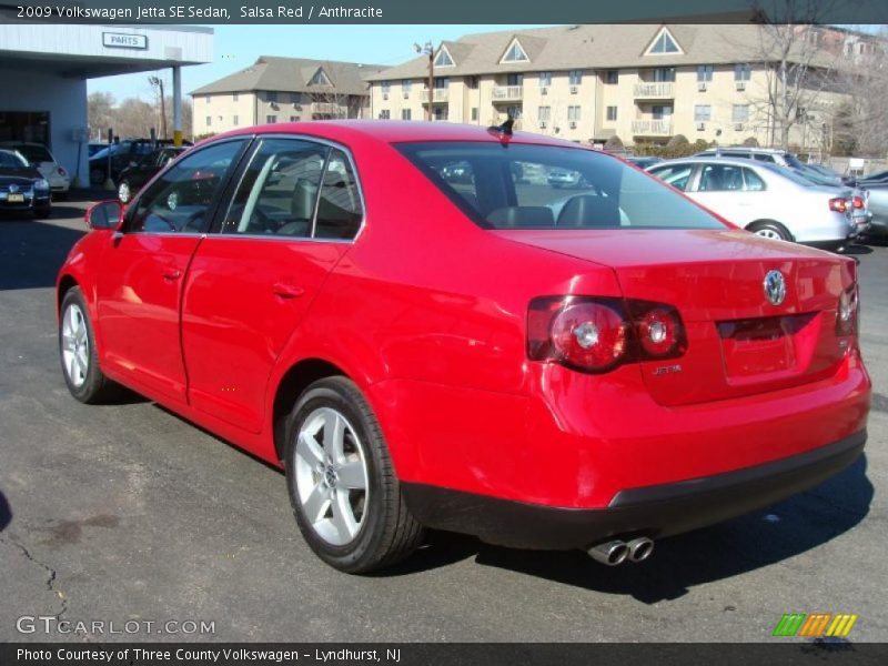 Salsa Red / Anthracite 2009 Volkswagen Jetta SE Sedan