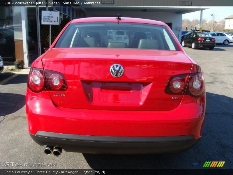 Salsa Red / Anthracite 2009 Volkswagen Jetta SE Sedan