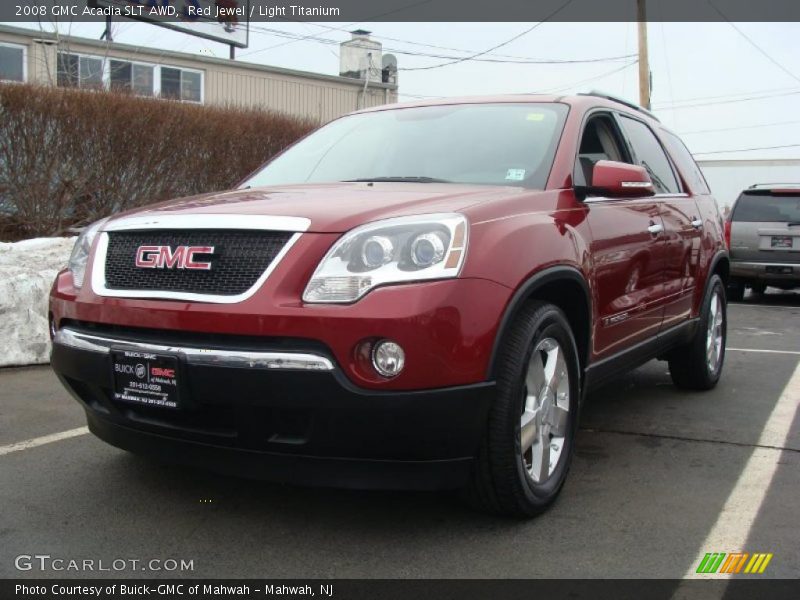 Red Jewel / Light Titanium 2008 GMC Acadia SLT AWD