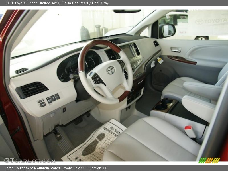  2011 Sienna Limited AWD Light Gray Interior