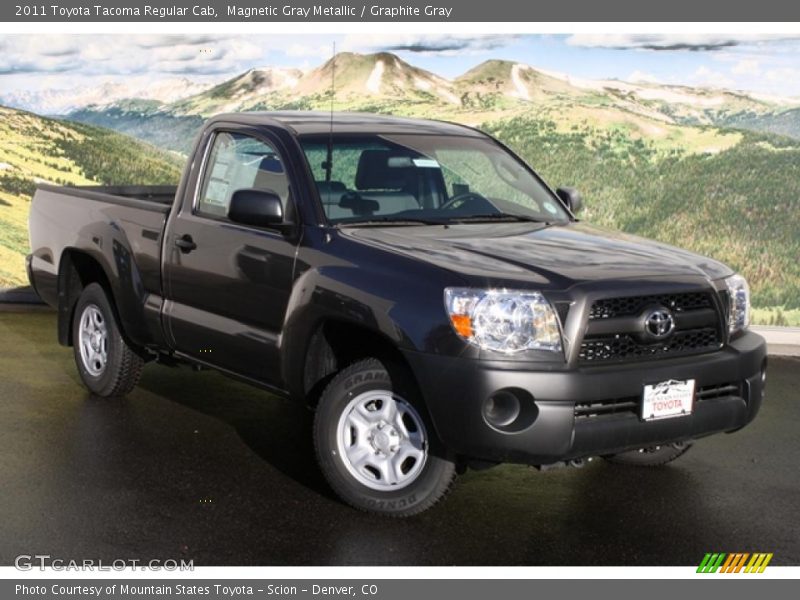 Magnetic Gray Metallic / Graphite Gray 2011 Toyota Tacoma Regular Cab