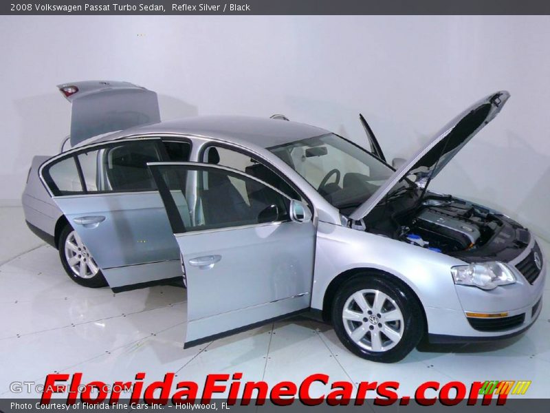 Reflex Silver / Black 2008 Volkswagen Passat Turbo Sedan