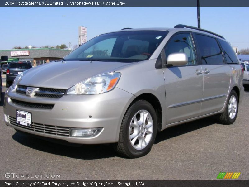 Silver Shadow Pearl / Stone Gray 2004 Toyota Sienna XLE Limited