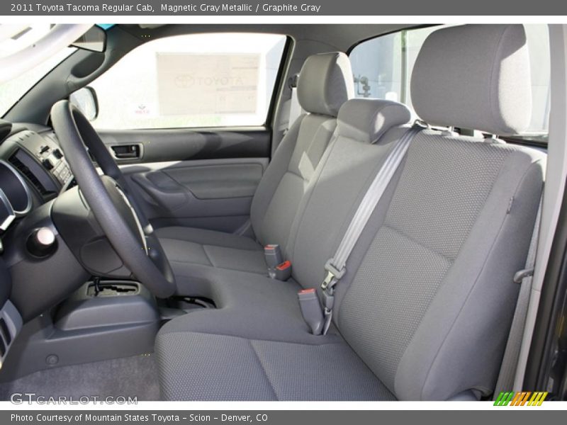  2011 Tacoma Regular Cab Graphite Gray Interior