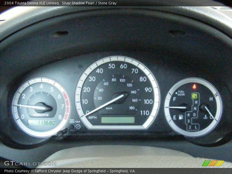 Silver Shadow Pearl / Stone Gray 2004 Toyota Sienna XLE Limited