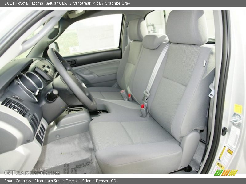  2011 Tacoma Regular Cab Graphite Gray Interior