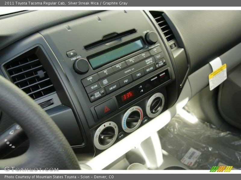 Controls of 2011 Tacoma Regular Cab