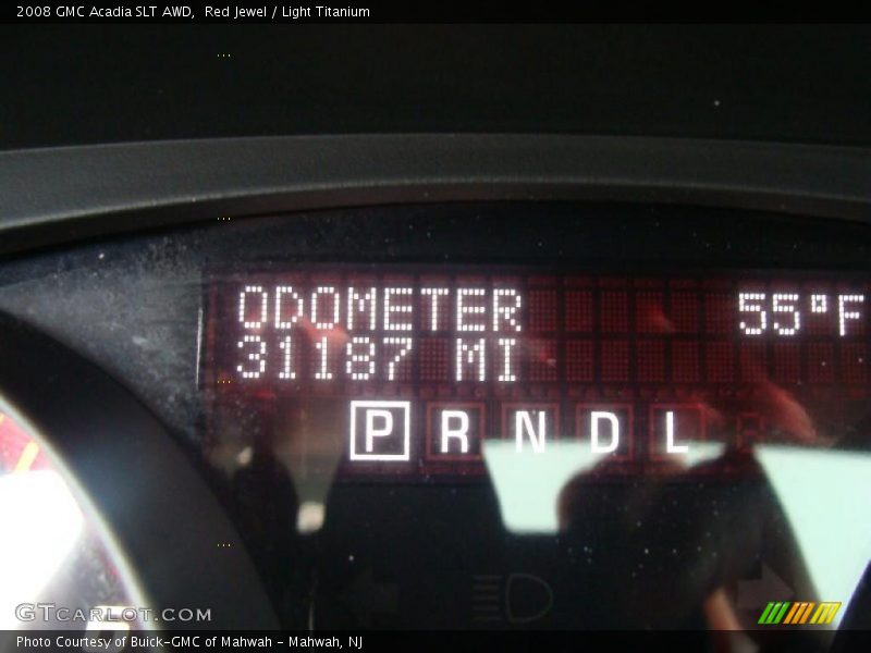 Red Jewel / Light Titanium 2008 GMC Acadia SLT AWD