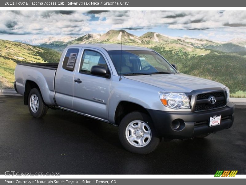 Silver Streak Mica / Graphite Gray 2011 Toyota Tacoma Access Cab