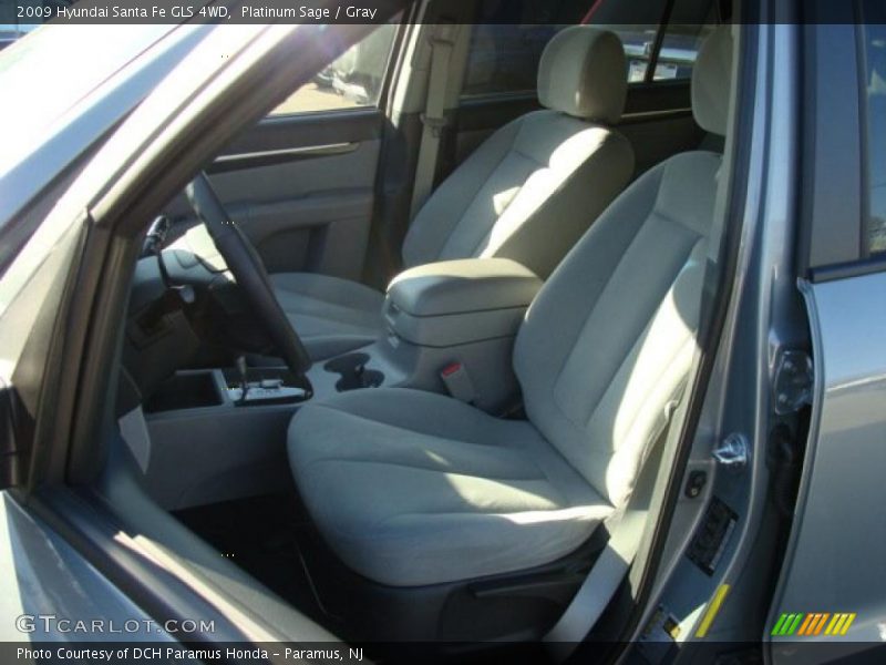 Platinum Sage / Gray 2009 Hyundai Santa Fe GLS 4WD