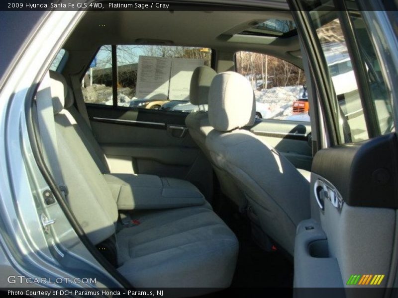 Platinum Sage / Gray 2009 Hyundai Santa Fe GLS 4WD