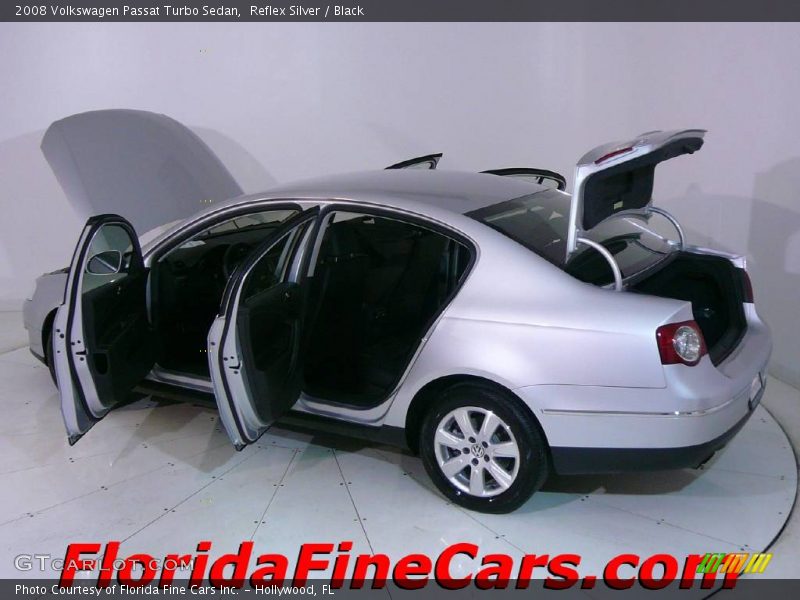 Reflex Silver / Black 2008 Volkswagen Passat Turbo Sedan