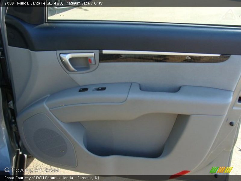 Platinum Sage / Gray 2009 Hyundai Santa Fe GLS 4WD