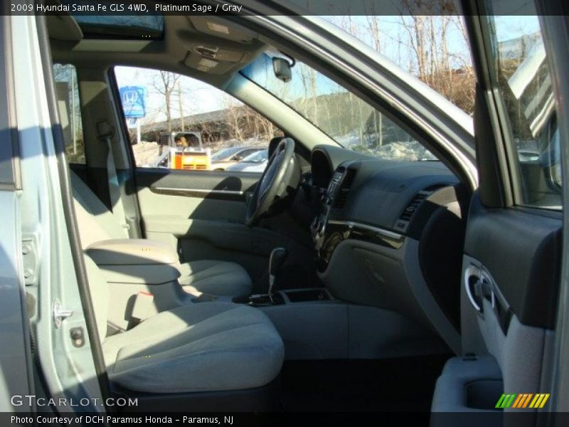 Platinum Sage / Gray 2009 Hyundai Santa Fe GLS 4WD