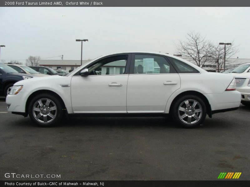 Oxford White / Black 2008 Ford Taurus Limited AWD