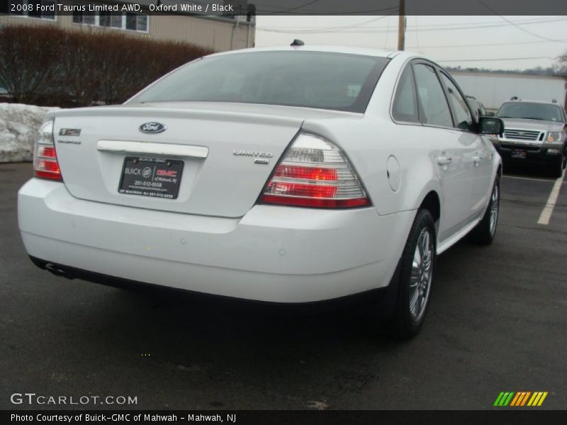 Oxford White / Black 2008 Ford Taurus Limited AWD