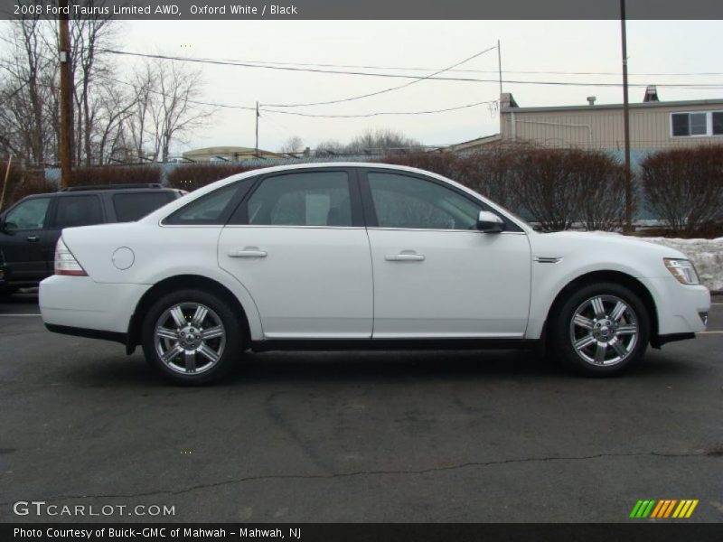 Oxford White / Black 2008 Ford Taurus Limited AWD