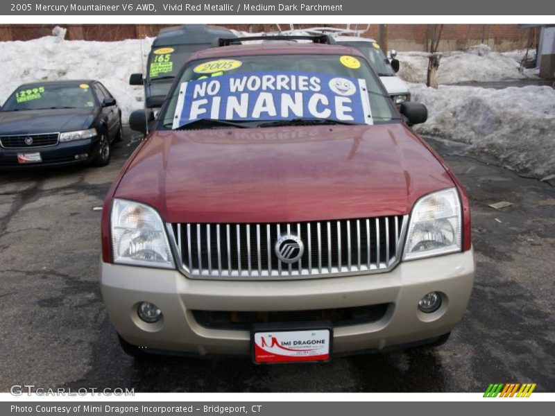 Vivid Red Metallic / Medium Dark Parchment 2005 Mercury Mountaineer V6 AWD