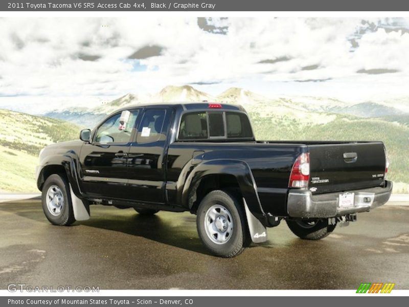 Black / Graphite Gray 2011 Toyota Tacoma V6 SR5 Access Cab 4x4