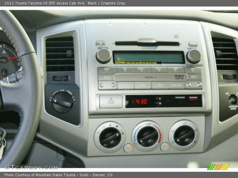 Controls of 2011 Tacoma V6 SR5 Access Cab 4x4