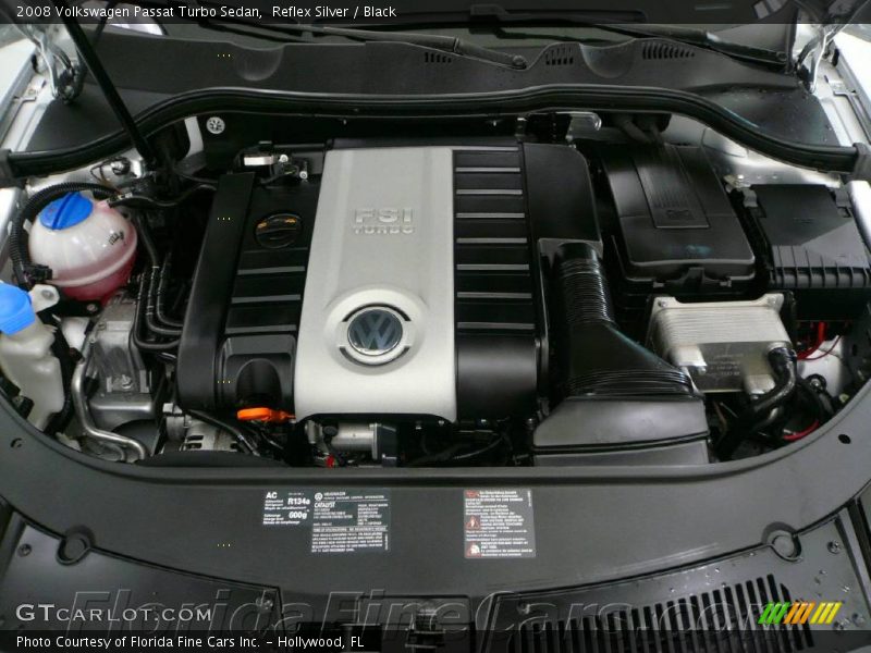 Reflex Silver / Black 2008 Volkswagen Passat Turbo Sedan