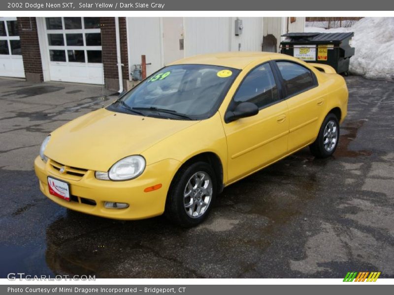 Solar Yellow / Dark Slate Gray 2002 Dodge Neon SXT