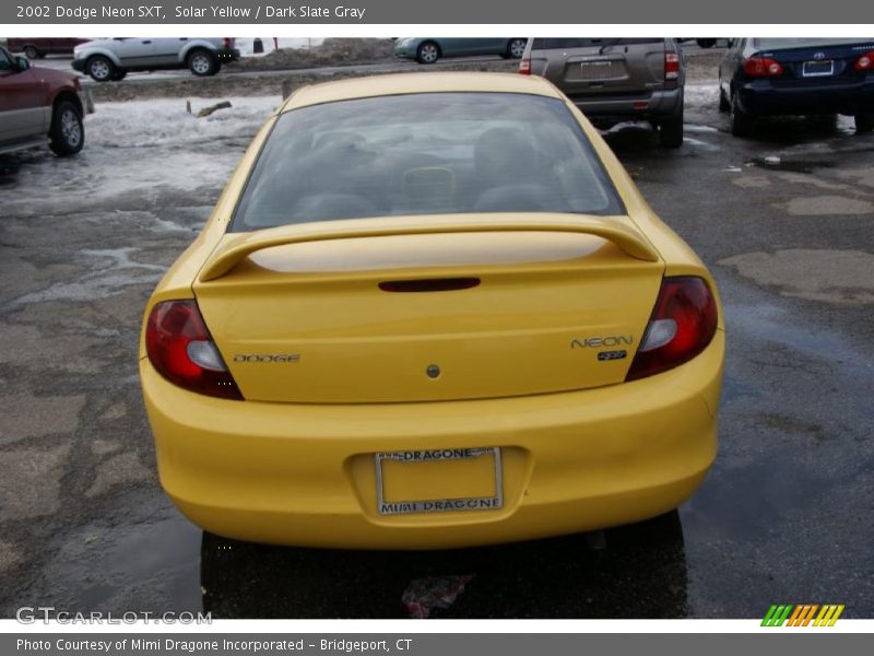 Solar Yellow / Dark Slate Gray 2002 Dodge Neon SXT
