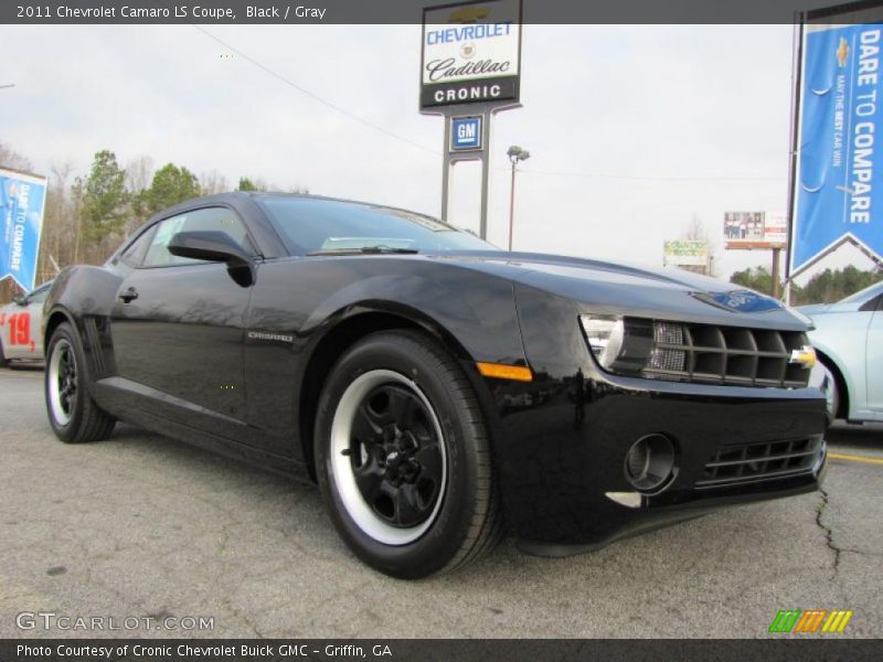 Black / Gray 2011 Chevrolet Camaro LS Coupe