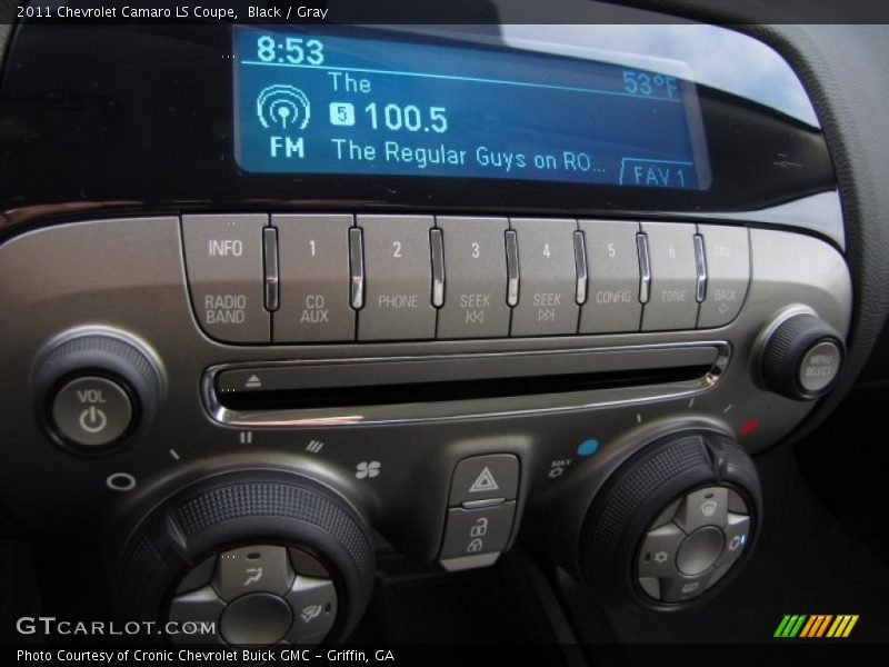 Controls of 2011 Camaro LS Coupe