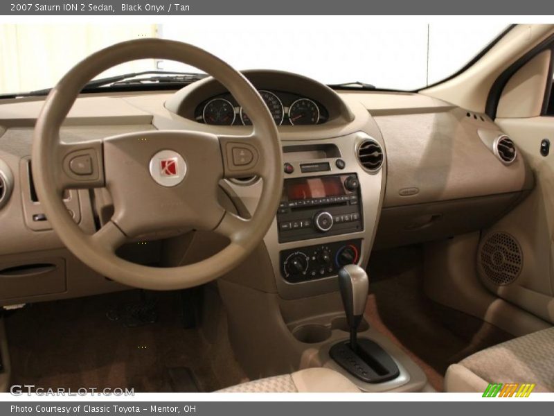 Black Onyx / Tan 2007 Saturn ION 2 Sedan
