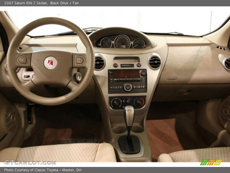 Black Onyx / Tan 2007 Saturn ION 2 Sedan