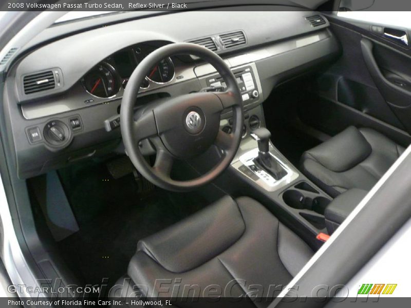 Reflex Silver / Black 2008 Volkswagen Passat Turbo Sedan
