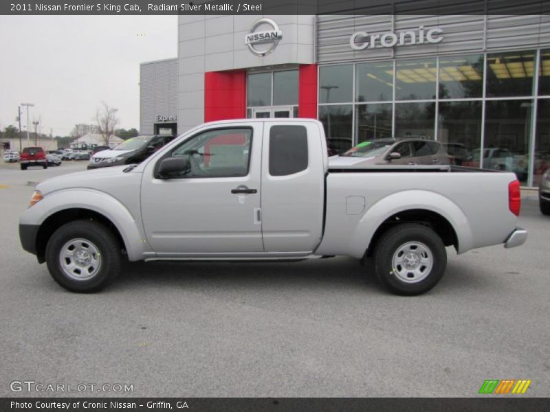 Radiant Silver Metallic / Steel 2011 Nissan Frontier S King Cab