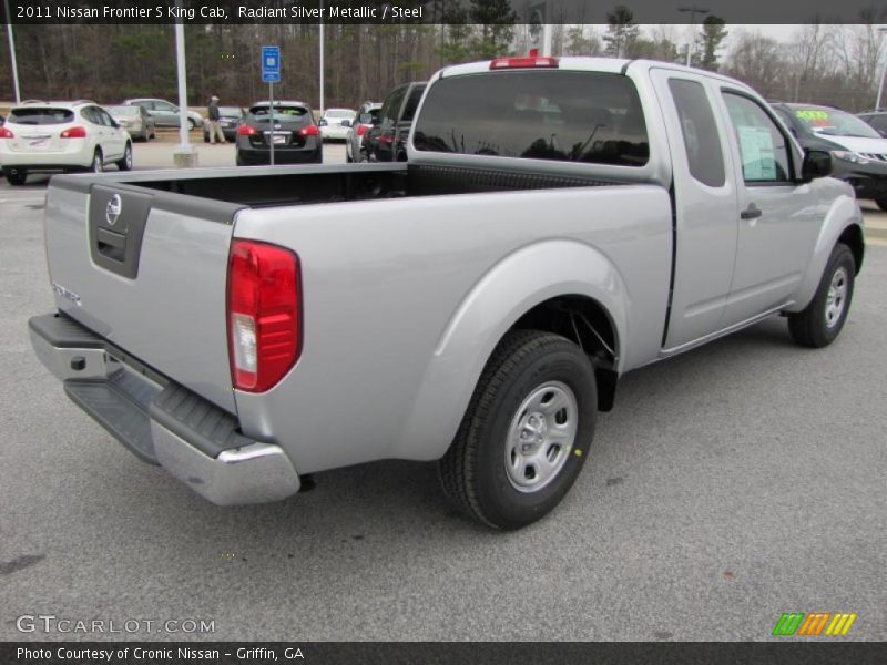 Radiant Silver Metallic / Steel 2011 Nissan Frontier S King Cab