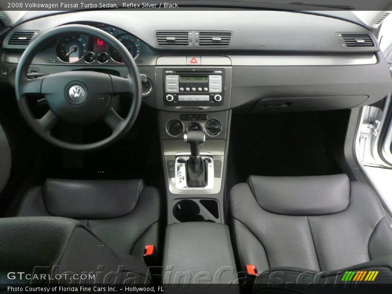 Reflex Silver / Black 2008 Volkswagen Passat Turbo Sedan