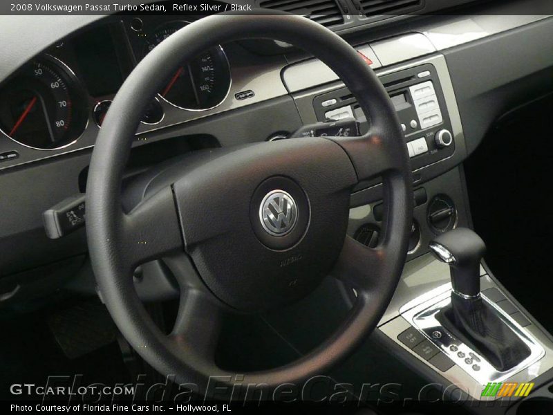 Reflex Silver / Black 2008 Volkswagen Passat Turbo Sedan