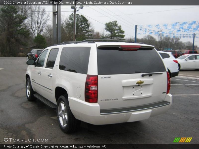 White Diamond Tricoat / Light Cashmere/Dark Cashmere 2011 Chevrolet Suburban LTZ