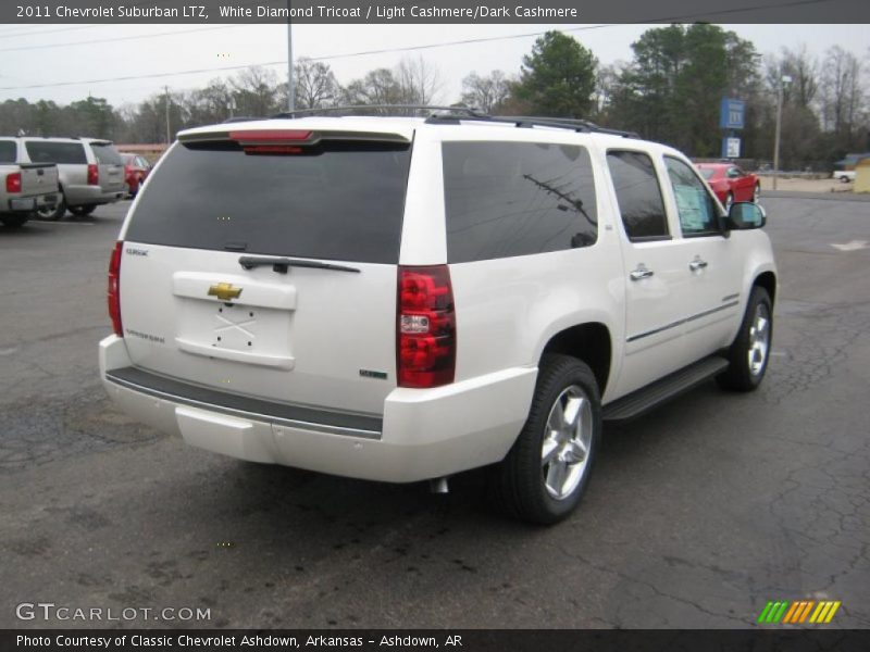 White Diamond Tricoat / Light Cashmere/Dark Cashmere 2011 Chevrolet Suburban LTZ