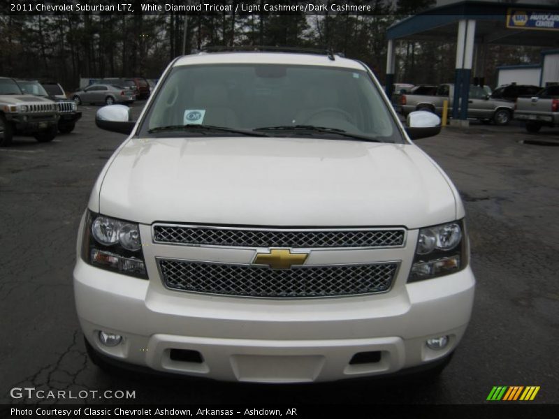 White Diamond Tricoat / Light Cashmere/Dark Cashmere 2011 Chevrolet Suburban LTZ