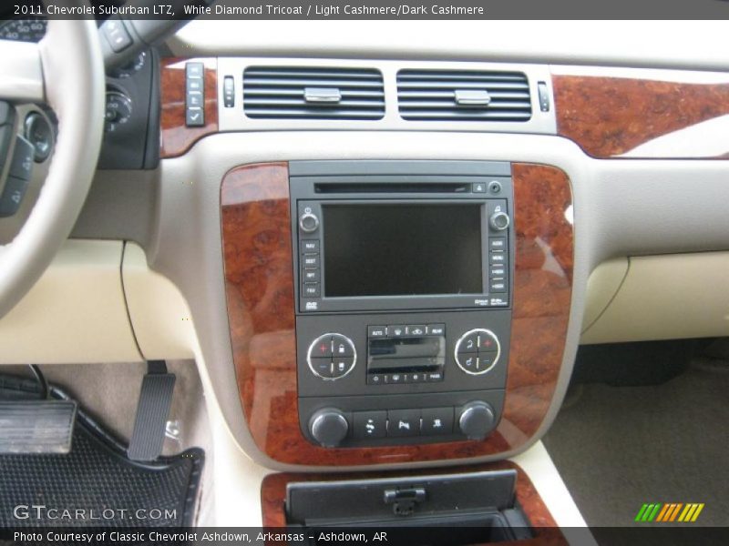 White Diamond Tricoat / Light Cashmere/Dark Cashmere 2011 Chevrolet Suburban LTZ