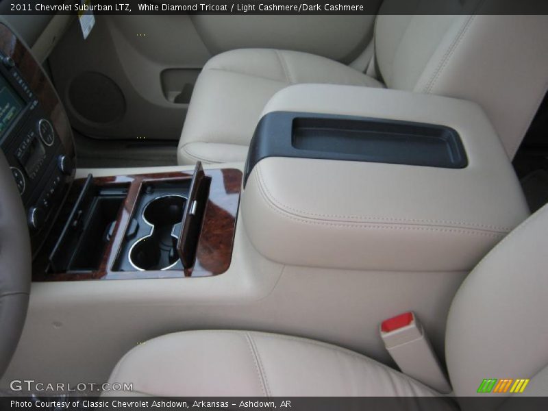 White Diamond Tricoat / Light Cashmere/Dark Cashmere 2011 Chevrolet Suburban LTZ